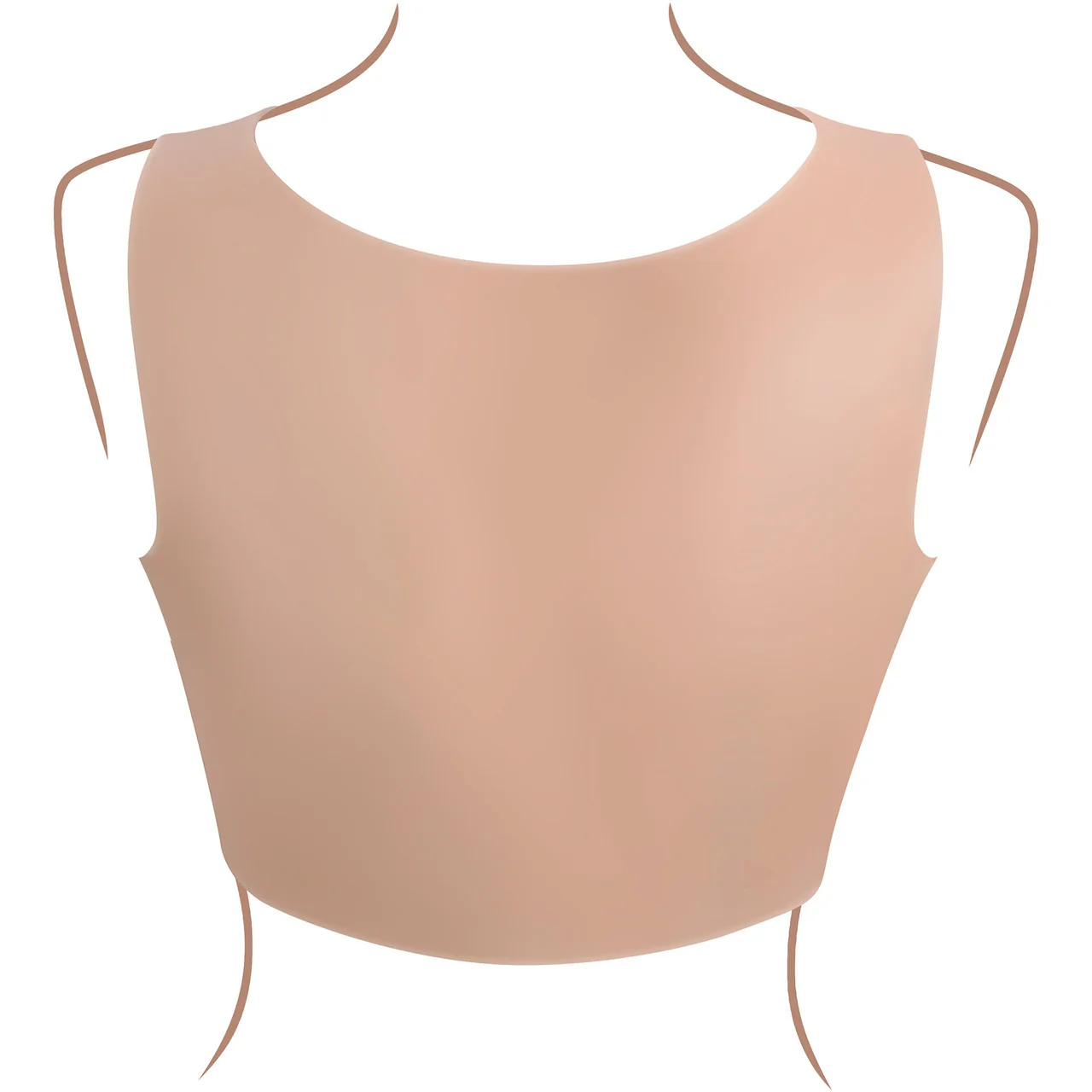 Gender X Undergarments Plate E-Cup Wearable Silicone Breasts - Vanilla - Image 6