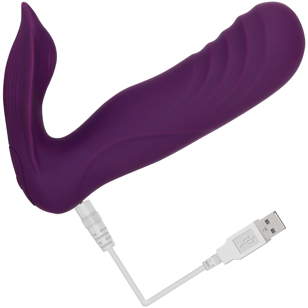 Gender X Velvet Hammer Rechargeable Silicone Wearable Dual Stimulation Vibrator With Remote - Purple - Image 10
