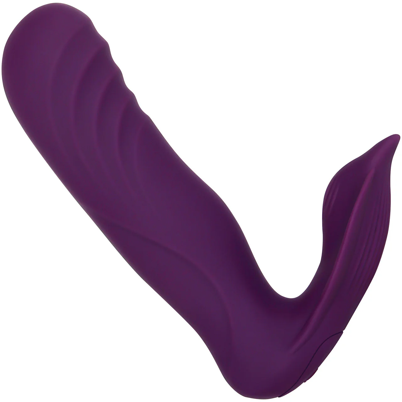 Gender X Velvet Hammer Rechargeable Silicone Wearable Dual Stimulation Vibrator With Remote - Purple - Image 6