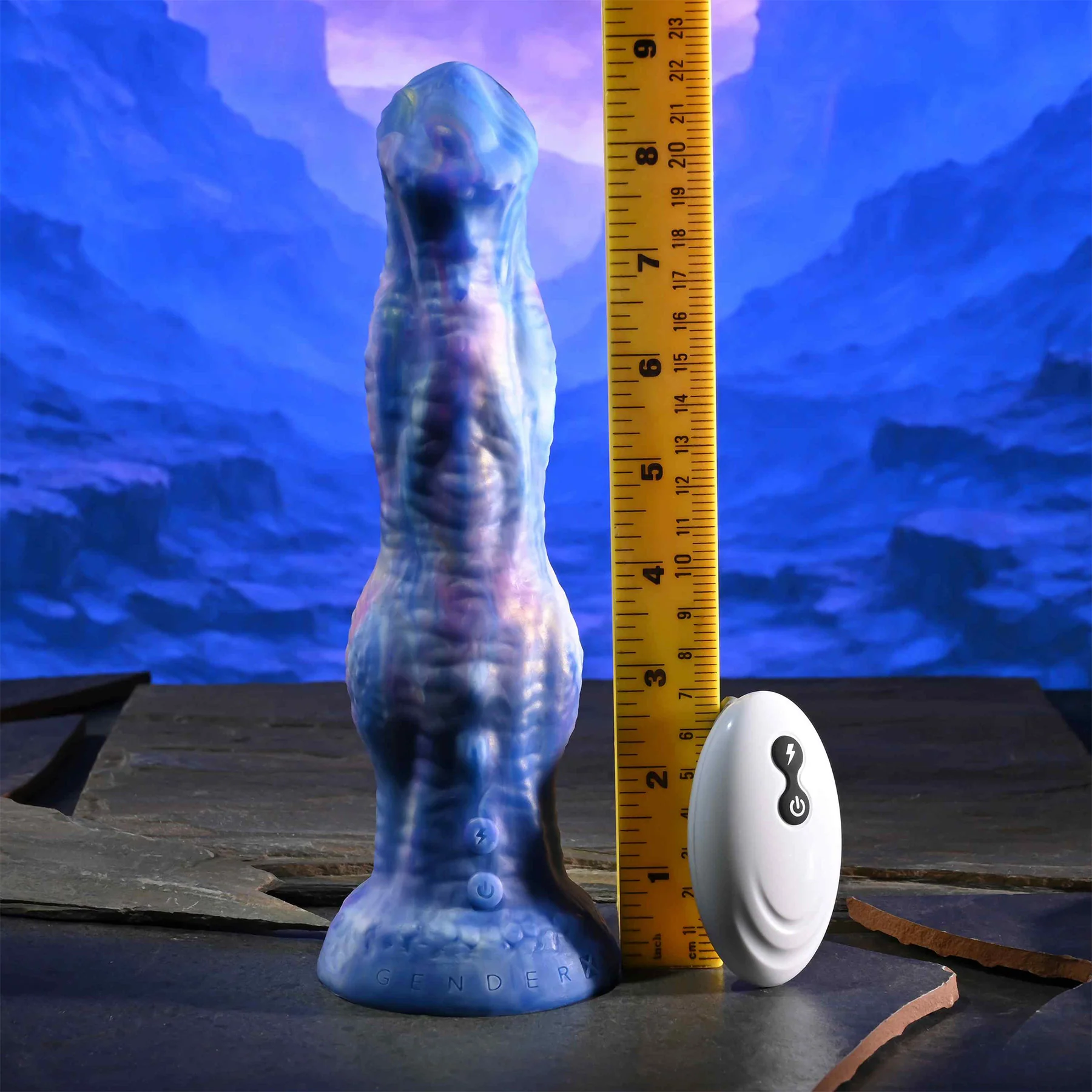 Gender X Wildest Dreams 8.75" Silicone Thrusting Vibrating Dildo With Remote - Image 14