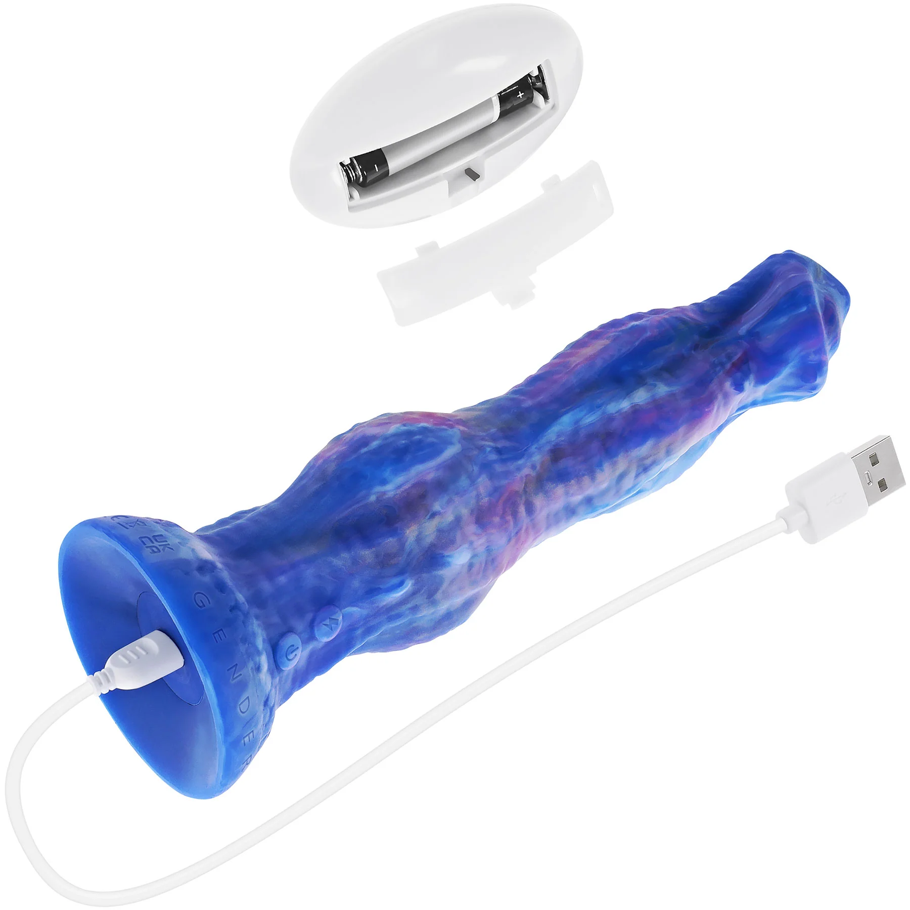 Gender X Wildest Dreams 8.75" Silicone Thrusting Vibrating Dildo With Remote - Image 16