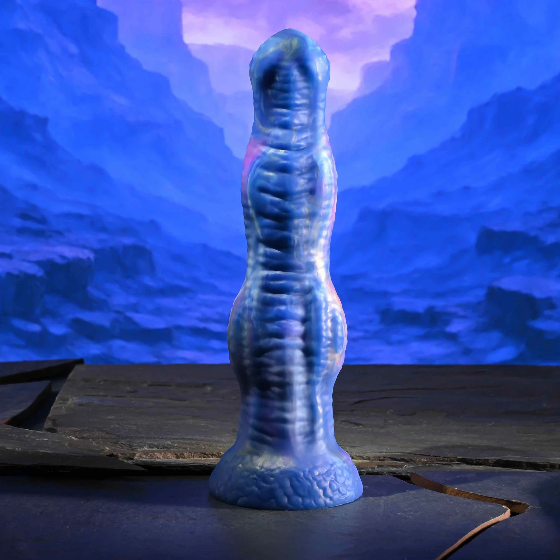 Gender X Wildest Dreams 8.75" Silicone Thrusting Vibrating Dildo With Remote - Image 4
