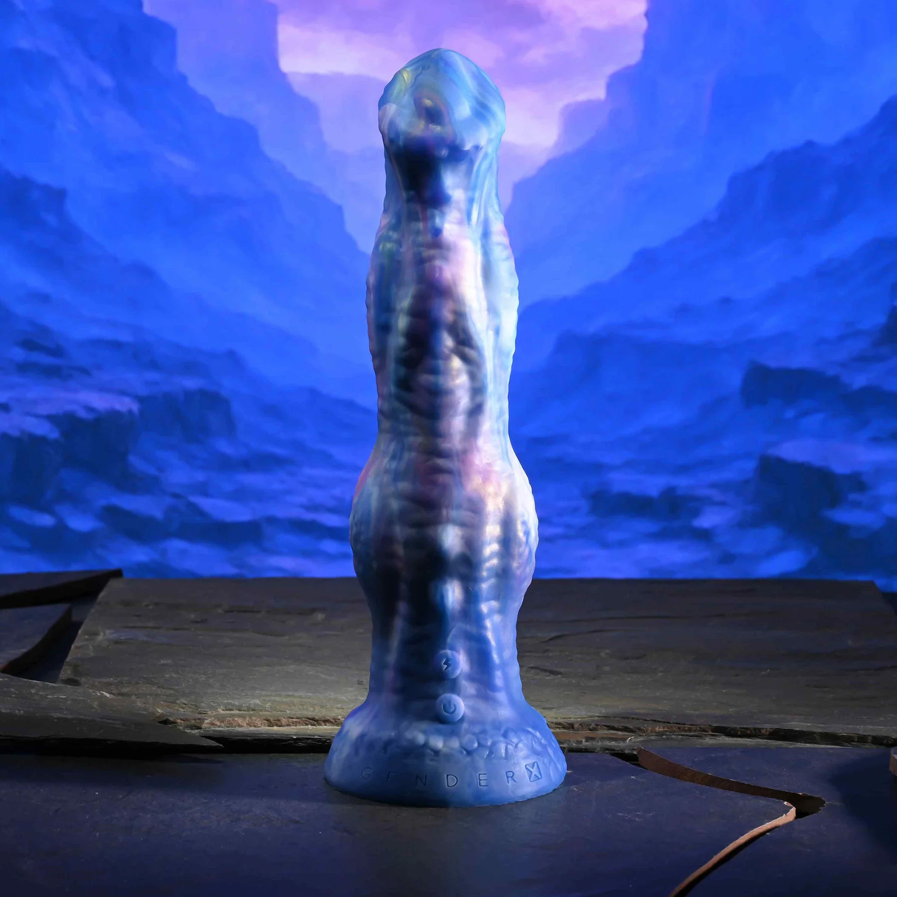 Gender X Wildest Dreams 8.75" Silicone Thrusting Vibrating Dildo With Remote - Image 6