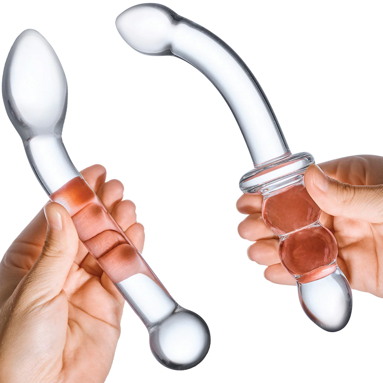Gläs G-Spot Pleasure Dildo Set - Clear - Image 3