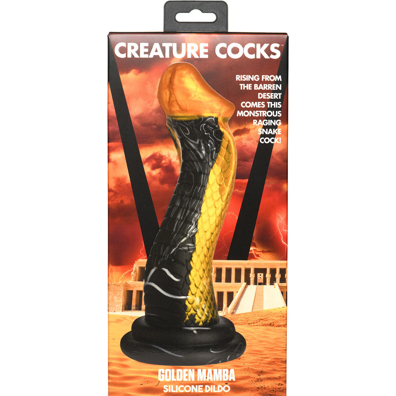 Golden Mamba 8" Silicone Suction Cup Dildo By Creature Cocks - Image 18
