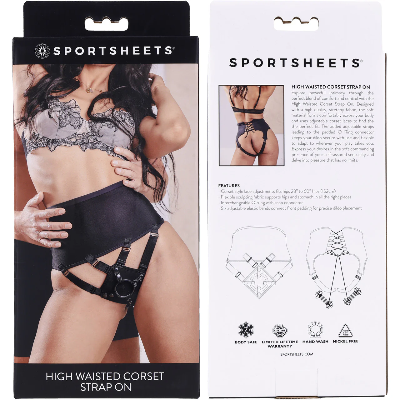 High Waisted Corset Strap-On Harness By Sportsheets - Image 14