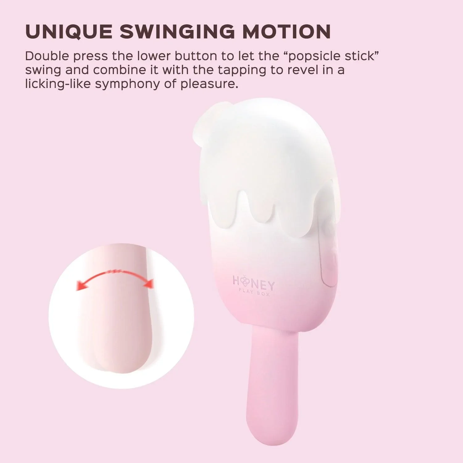 Honey Play Box BITE ME Sucking Tapping & Vibrating Cream Pop Clit Stimulator - Image 11