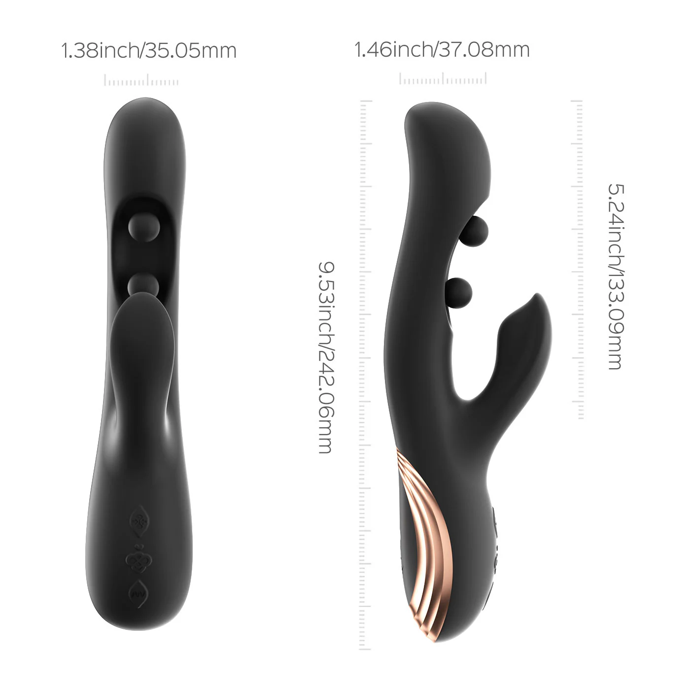 Honey Play Box GEM Pressure Sensing App Enabled Twin Balls Rabbit Vibrator - Image 12