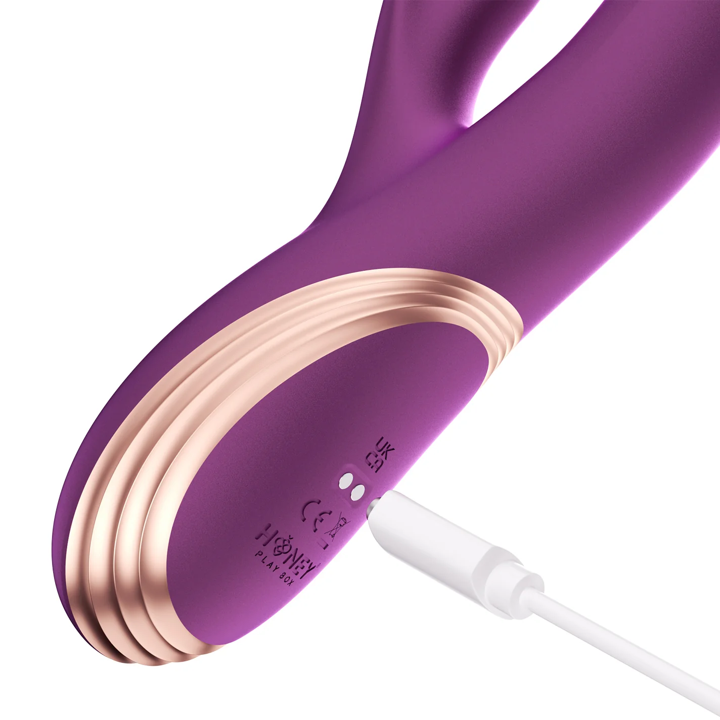 Honey Play Box GEM Pressure Sensing App Enabled Twin Balls Rabbit Vibrator - Image 5
