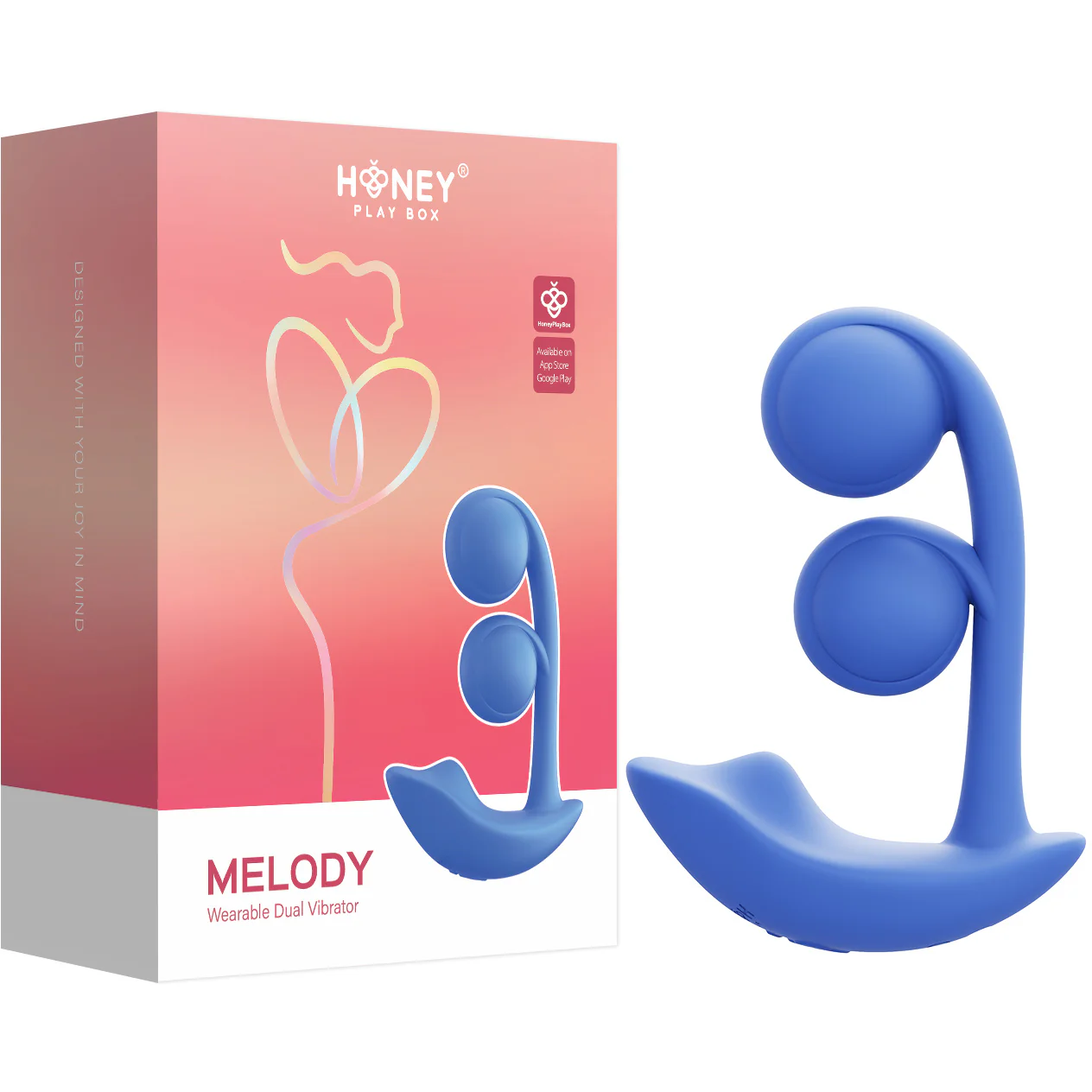 Honey Play Box Melody Pressure Sensing App-Controlled Silicone Dual Stimulation Vibrator - Image 15