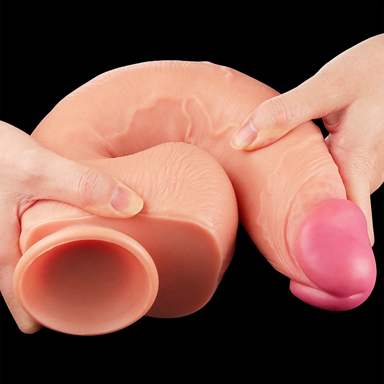 Horus Lupercal XL 9" Realistic Dual Density Silicone Dildo With Suction Cup & Balls By Pleasure Engine - Image 7