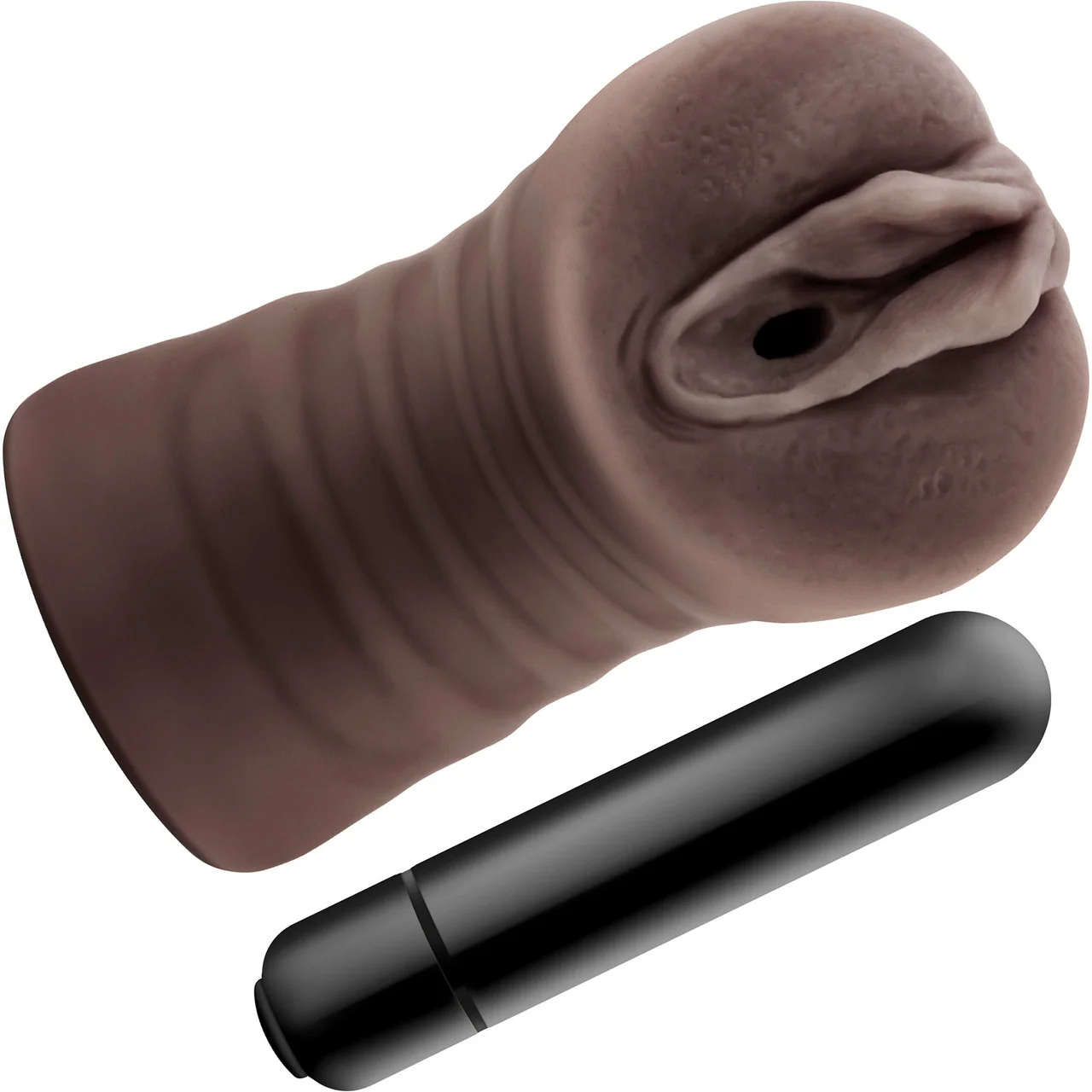 Hot Chocolate Brianna Pussy Shaped Penis Masturbator By Blush - Image 2