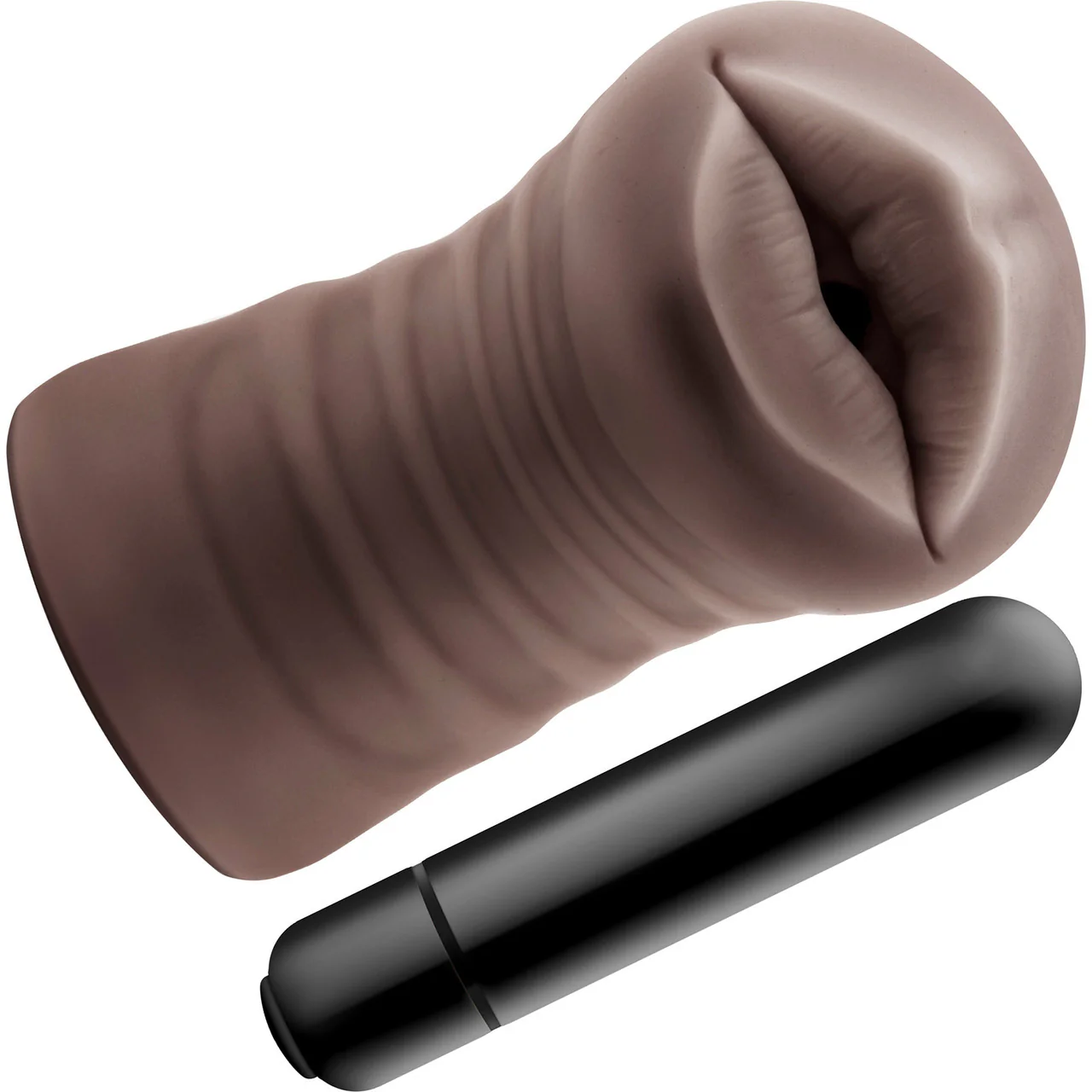 Hot Chocolate Heather Mouth Shaped Penis Masturbator By Blush - Image 2