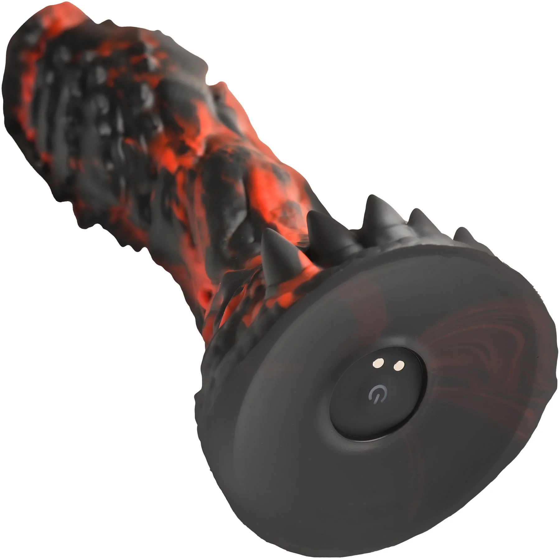 Inferno Cock 7.8" Vibrating Silicone Suction Cup Dildo With Remote By Creature Cocks - Image 10