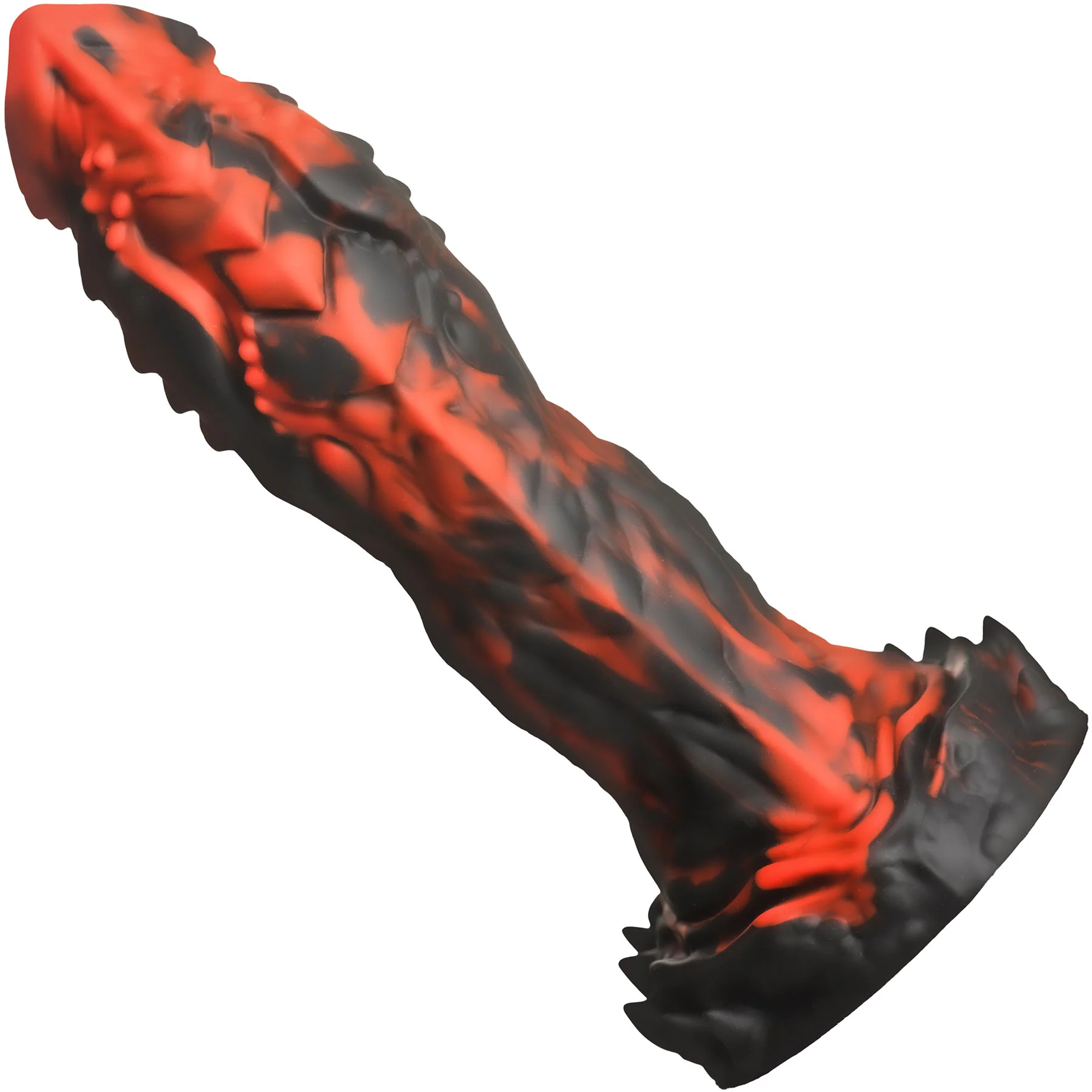 Inferno Cock 7.8" Vibrating Silicone Suction Cup Dildo With Remote By Creature Cocks - Image 7