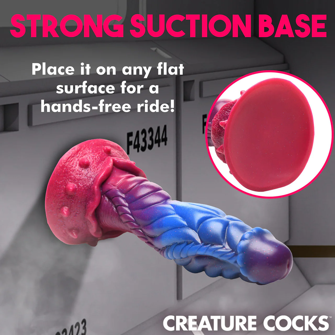 Intruder Alien 9" Silicone Suction Cup Dildo By Creature Cocks - Image 14