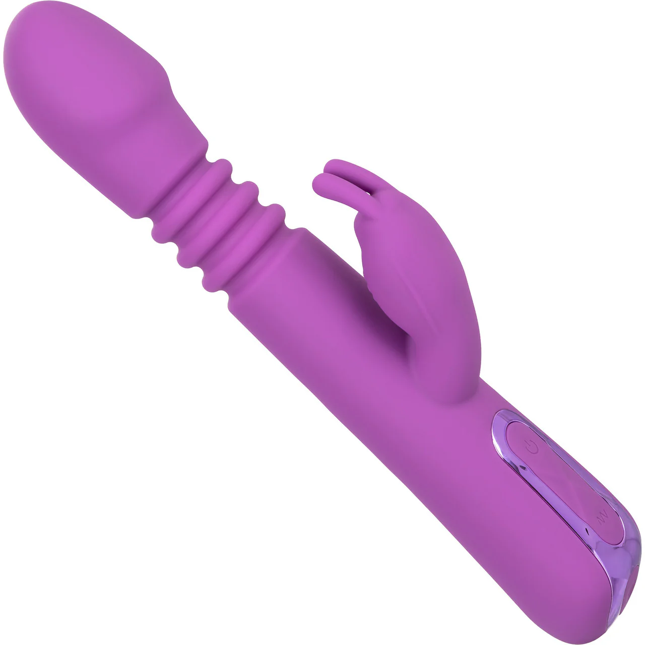 Jack Rabbit Elite Thrusting Rabbit Silicone Rechargeable Dual Stimulation Vibrator By CalExotics - Image 3