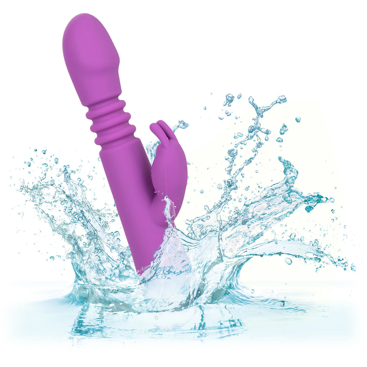 Jack Rabbit Elite Thrusting Rabbit Silicone Rechargeable Dual Stimulation Vibrator By CalExotics - Image 7