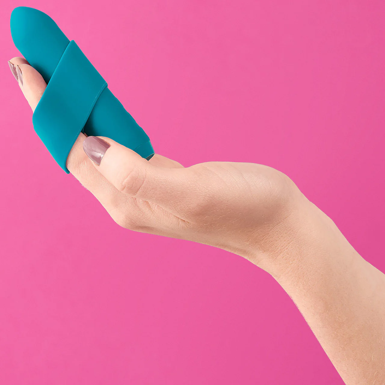 Je Joue Classic Bullet Waterproof Rechargeable Silicone Mini Vibrator - Teal - Image 3