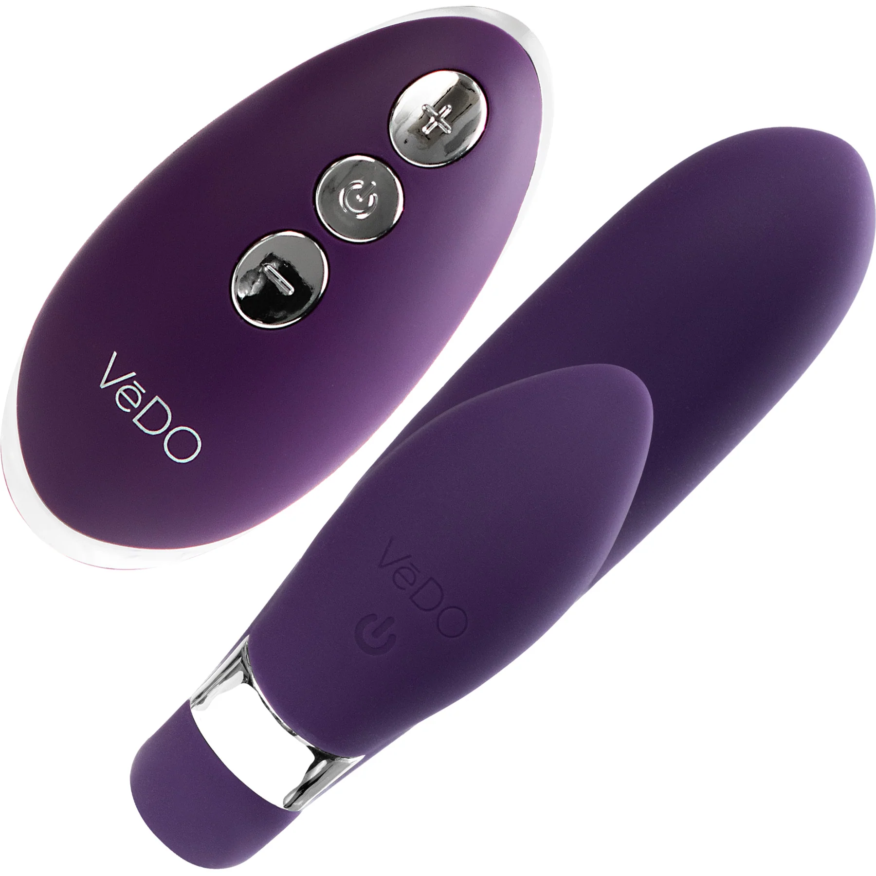 Jeni C-Shaped Silicone Dual Stimulation Vibrator With Remote By VeDO - Image 2
