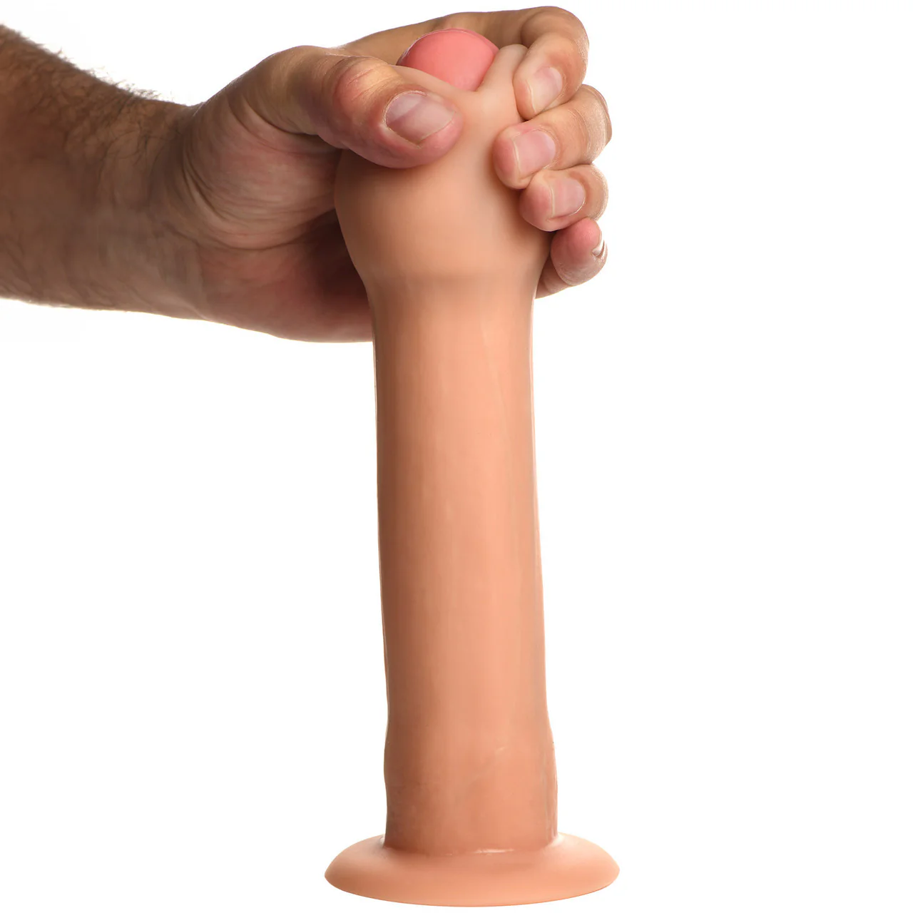 Jock Dual Density 8.5" Real Skin Realistic Silicone Suction Cup Dildo - Vanilla - Image 12