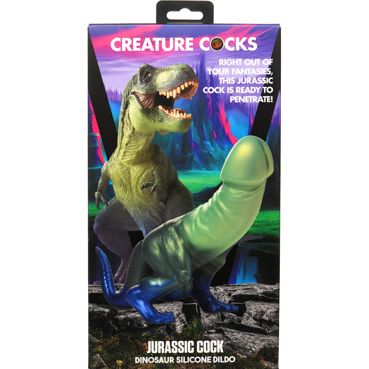 Jurassic Cock 10" Dinosaur Silicone Dildo By Creature Cocks - Image 16