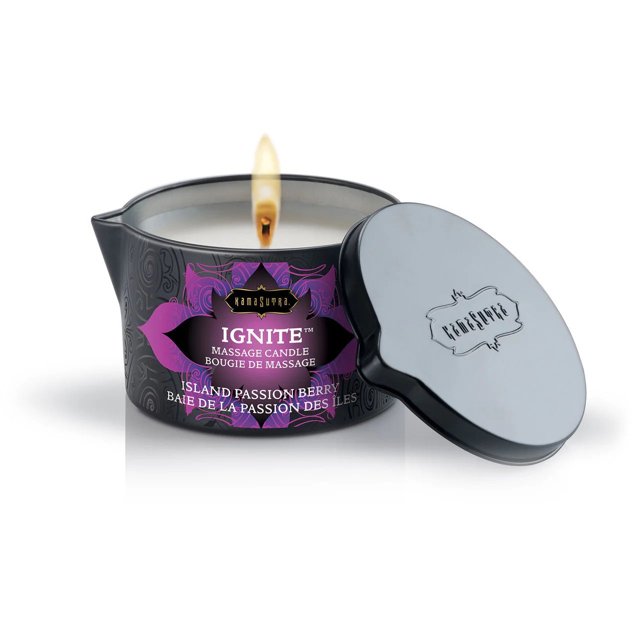 Kama Sutra Ignite Massage Oil Candle - Island Passion Berry - 6 oz - Image 2