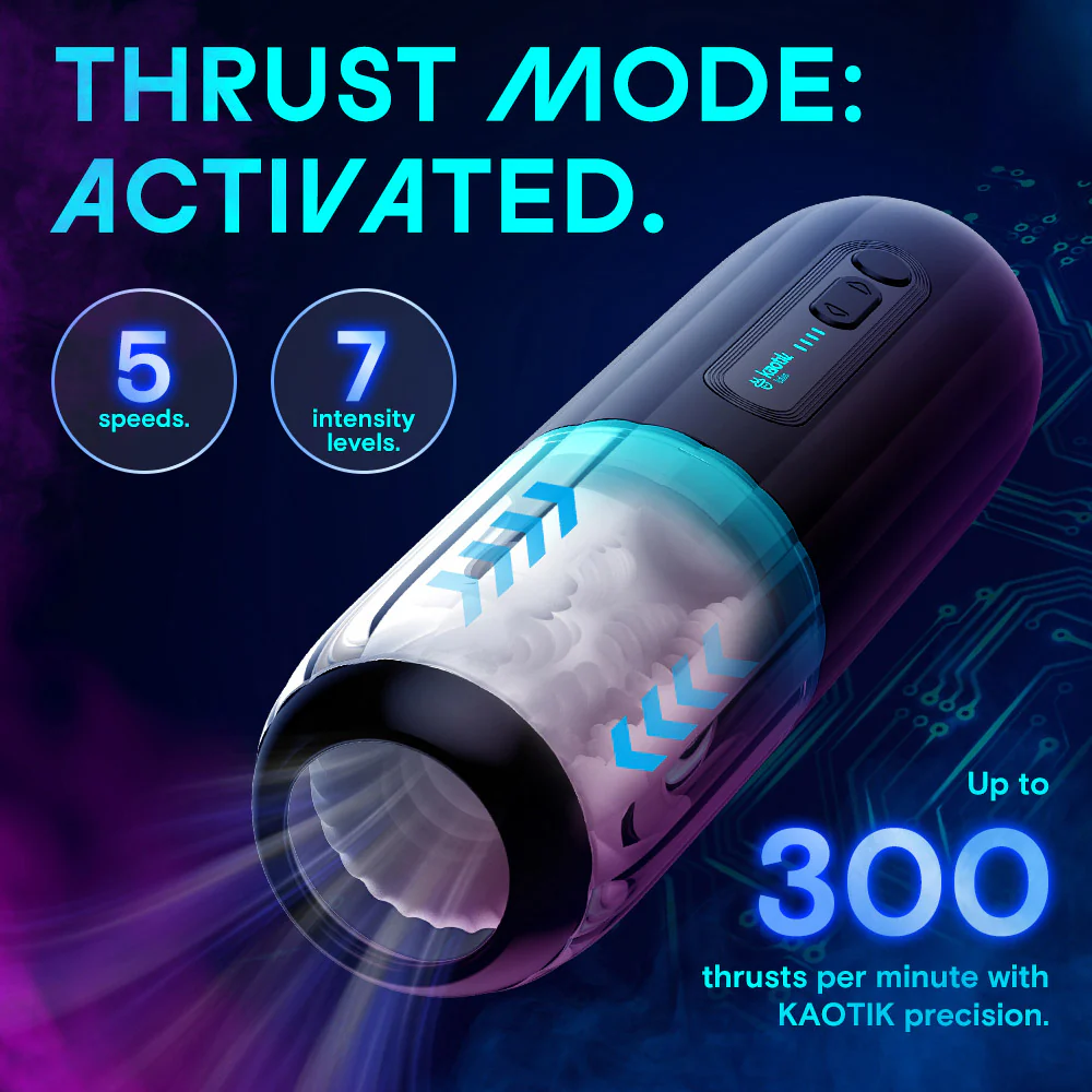 Kaotik Labs The Shockwave App Enabled Thrusting Penis Masturbator - Image 2