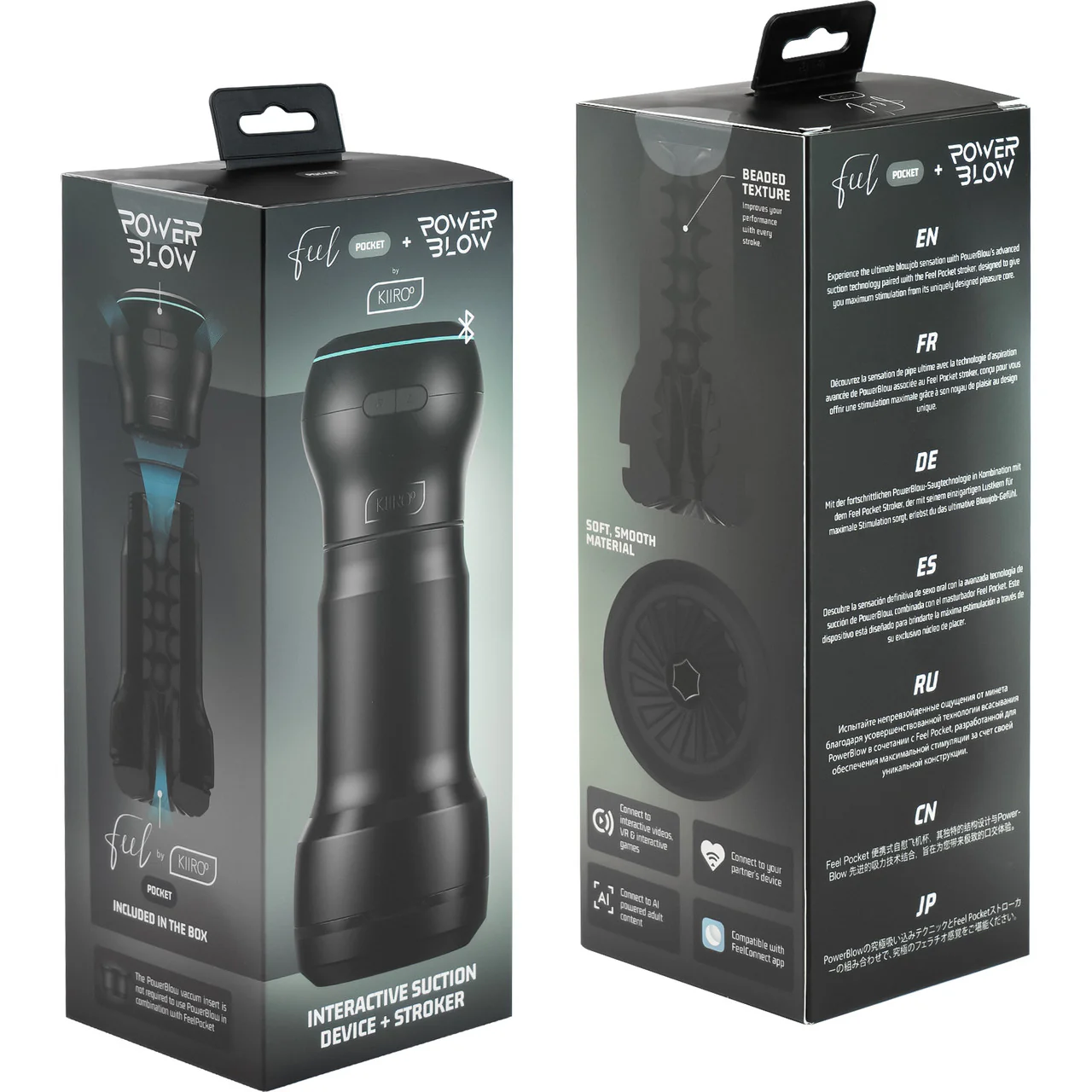 KIIROO Feel Pocket Penis Stroker + PowerBlow Interactive Suction Device - Image 12