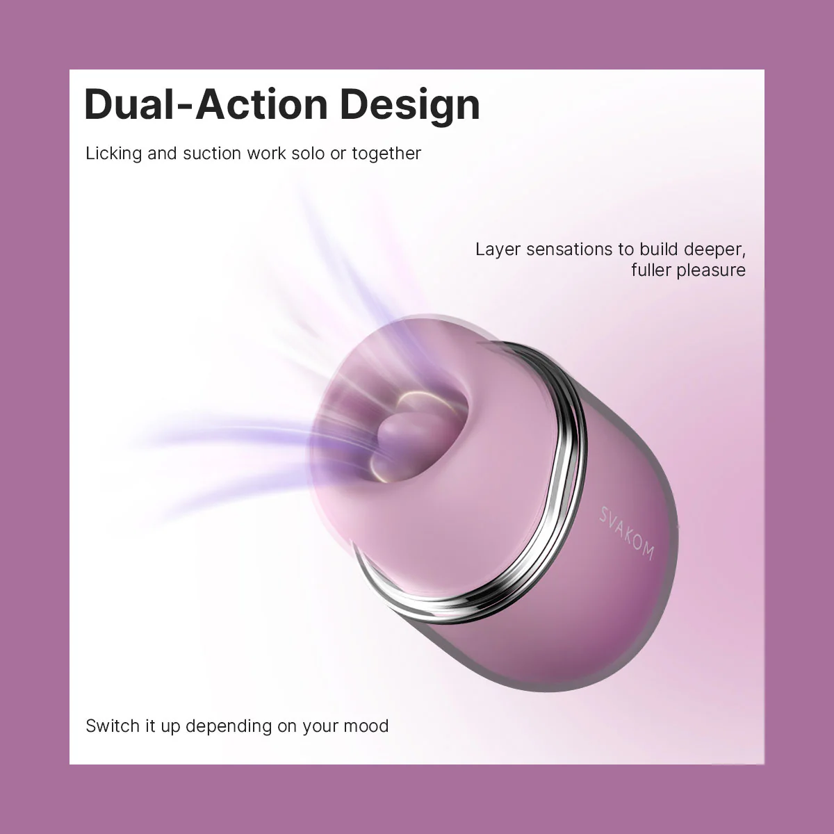 KLITTY Triple-Action Tongue Licking & Suction Vibrator By SVAKOM - Image 21