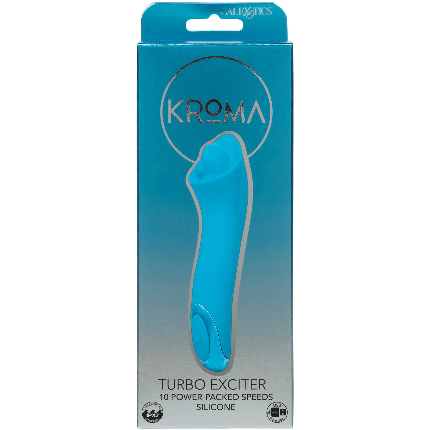 Kroma Turbo Exciter Rechargeable Silicone Mini Massager By CalExotics - Image 2
