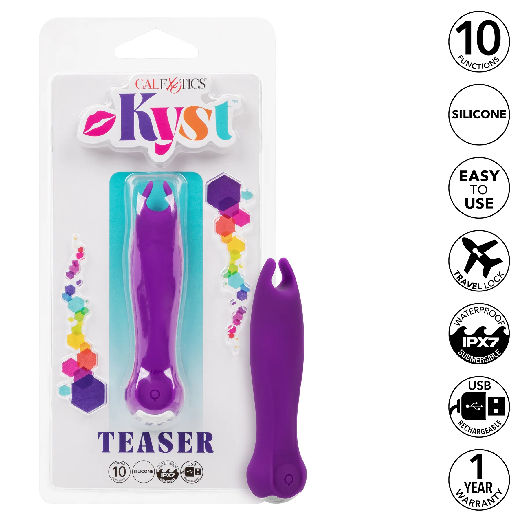 Kyst™ Teaser Rechargeable Silicone Waterproof Bullet Vibrator - Image 9