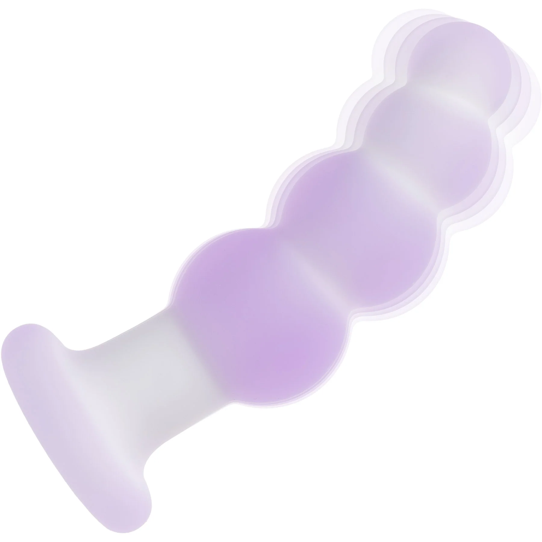 Lavender Haze™ Beaded Curved Vibrating Silicone Probe - Image 5