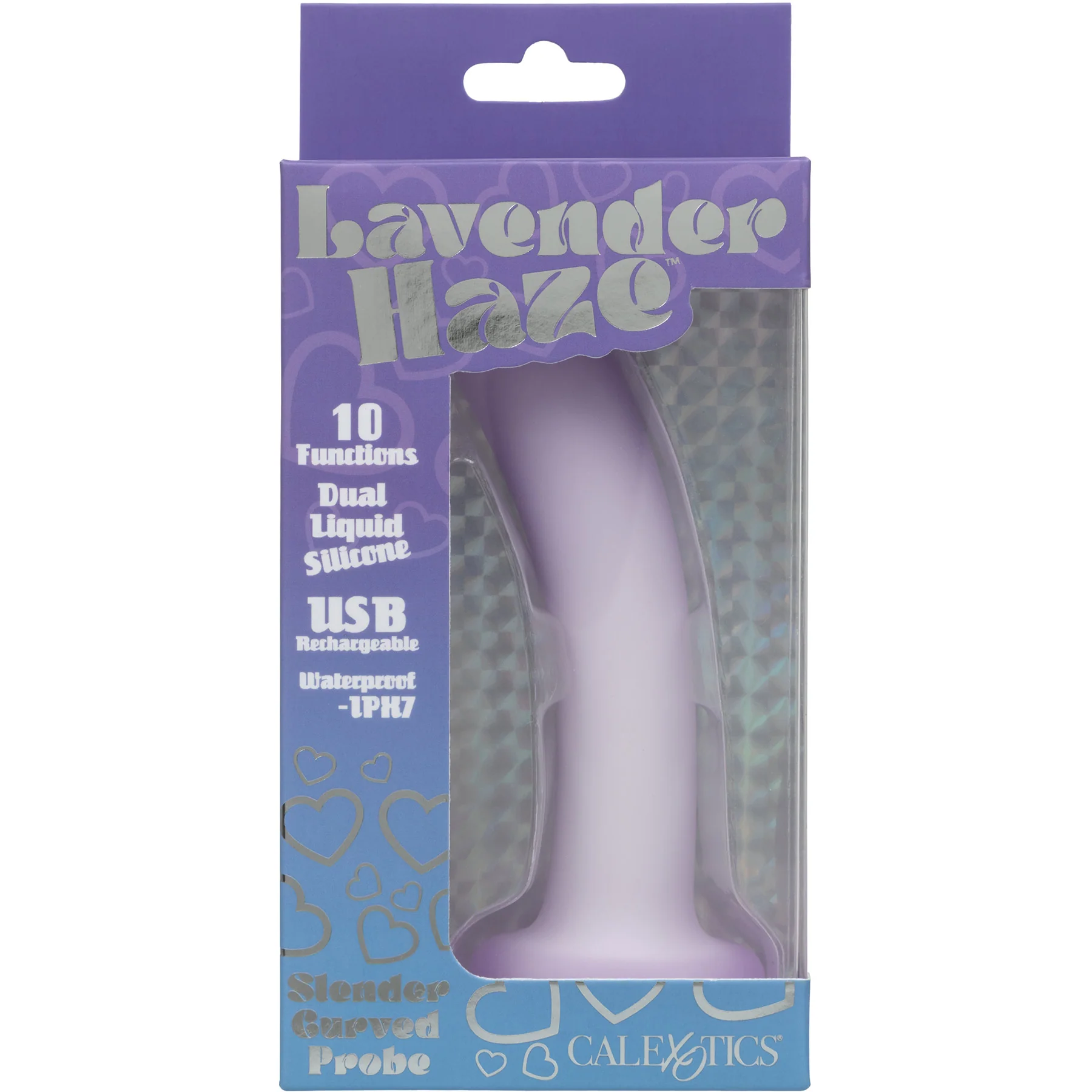 Lavender Haze™ Slender Curved Vibrating Silicone Probe - Image 2