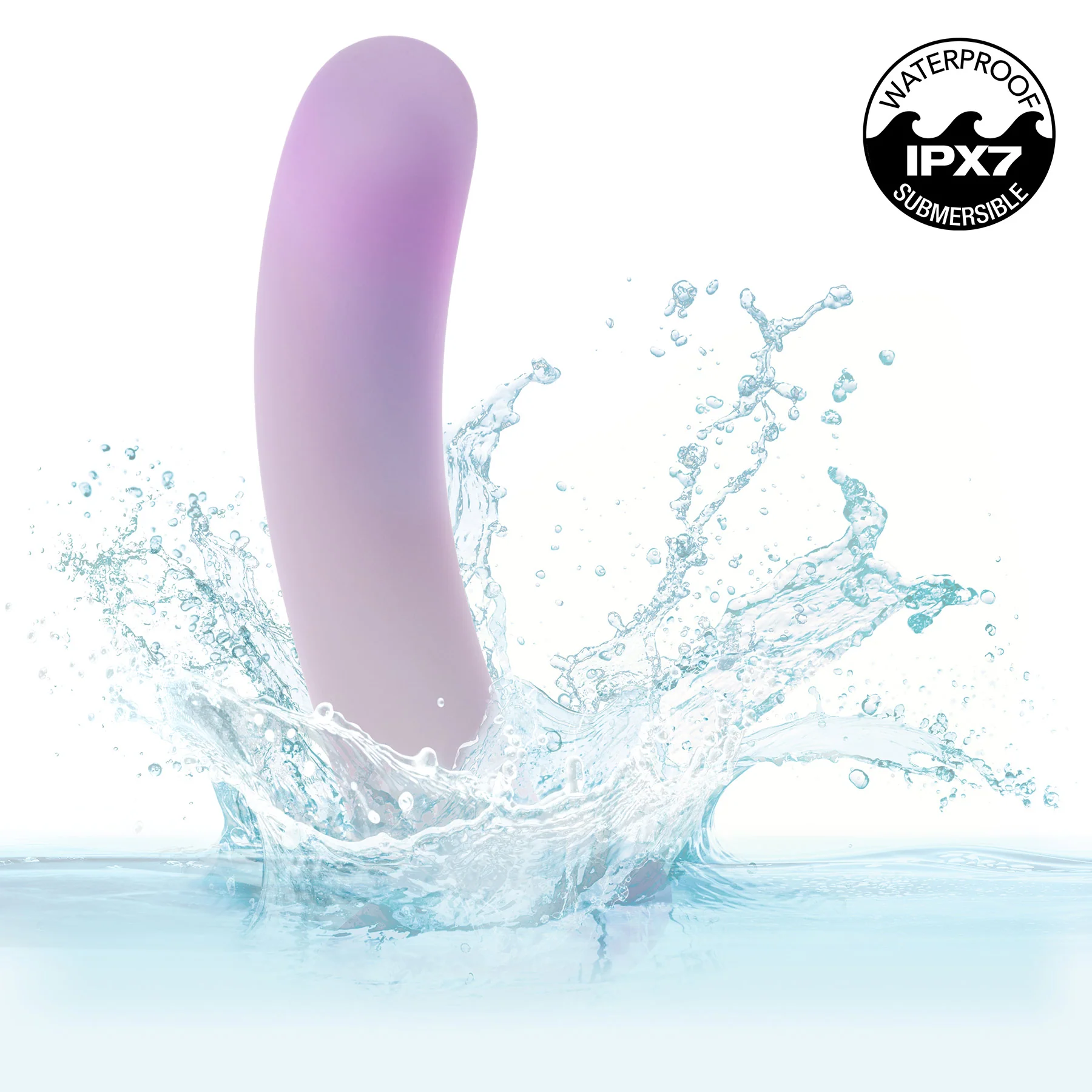 Lavender Haze™ Slender Curved Vibrating Silicone Probe - Image 3