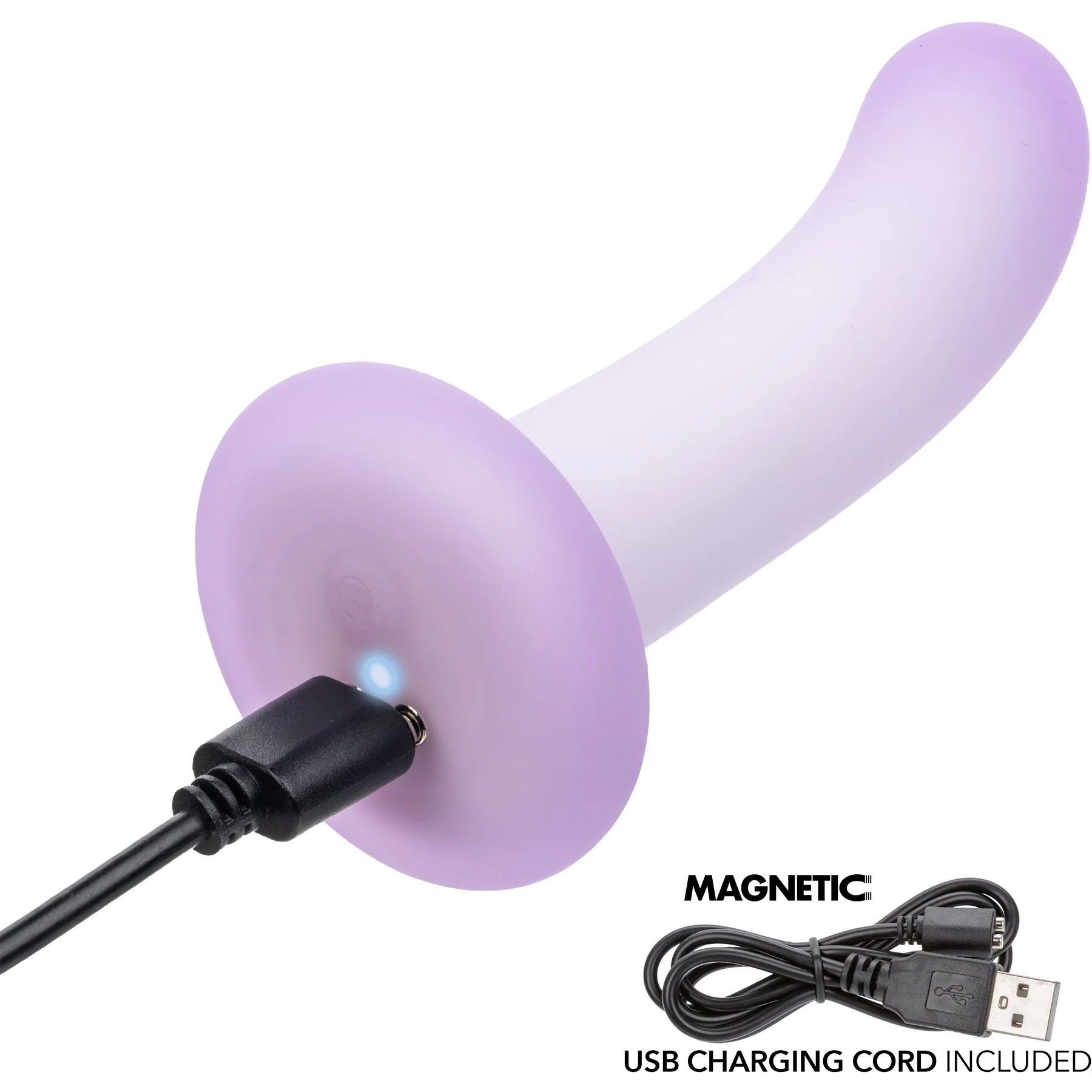 Lavender Haze™ Slender Curved Vibrating Silicone Probe - Image 9