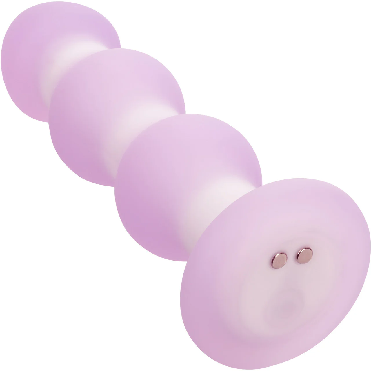 Lavender Haze™ Beaded Probe Rechargeable Waterproof Silicone Vibrating Butt Plug - Image 4