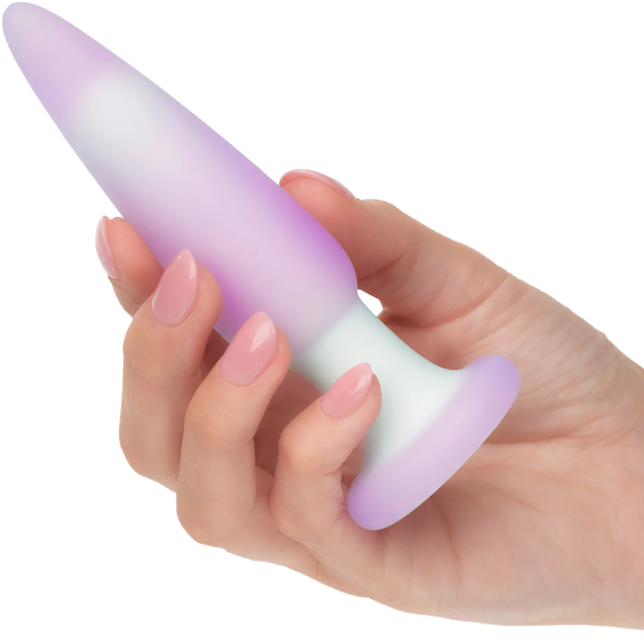 Lavender Haze™ Slender Probe Rechargeable Waterproof Silicone Vibrating Butt Plug - Image 2