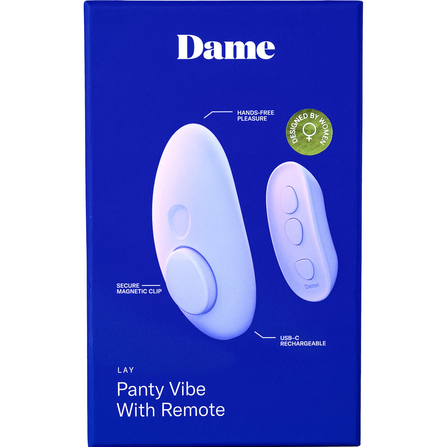 Lay Panty Vibrator With Remote By Dame | Free Socks! - Image 4
