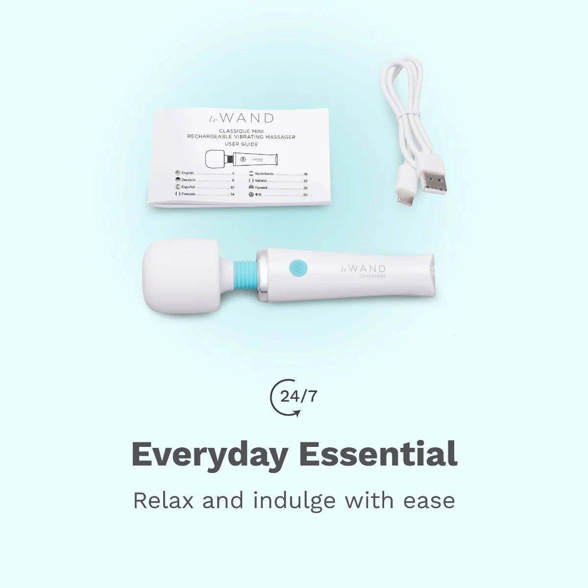 Le Wand Classique Mini Rechargeable Vibrating Massager - Image 13
