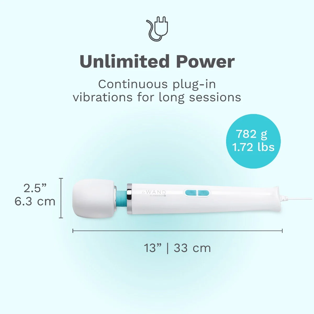 Le Wand Classique Plug-In Original Full-Body Vibrating Massager - Image 2