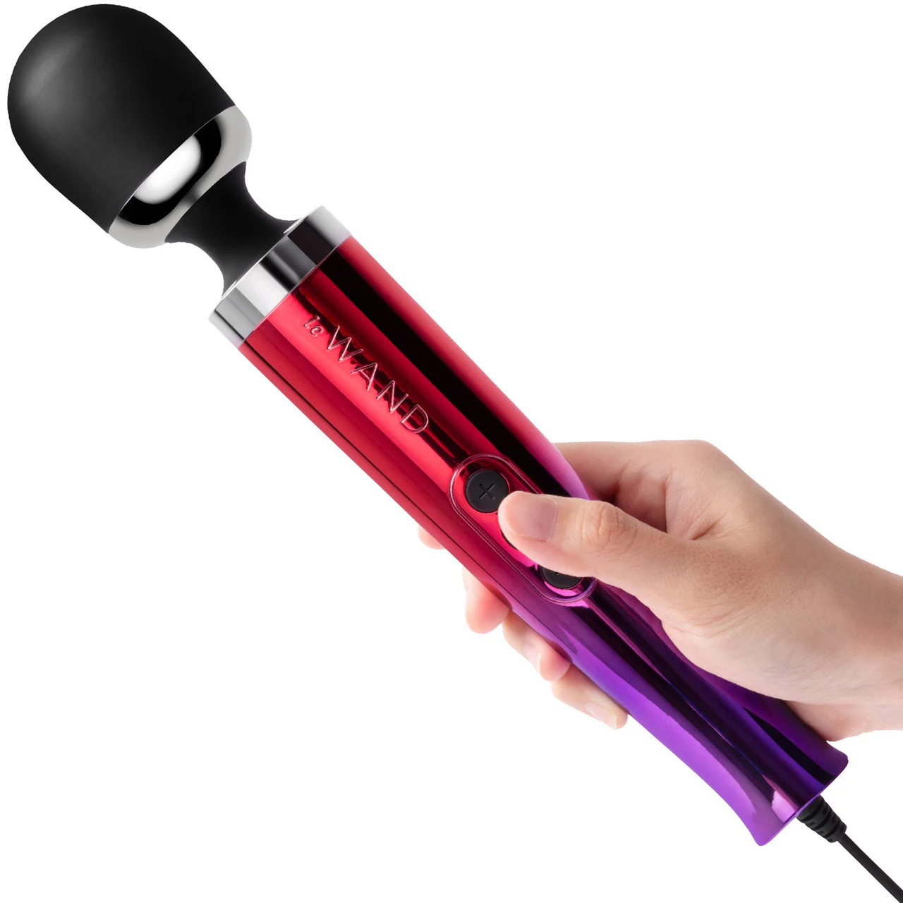 Le Wand Die Cast Plug-In Vibrating Body Massager - Ombre - Image 2