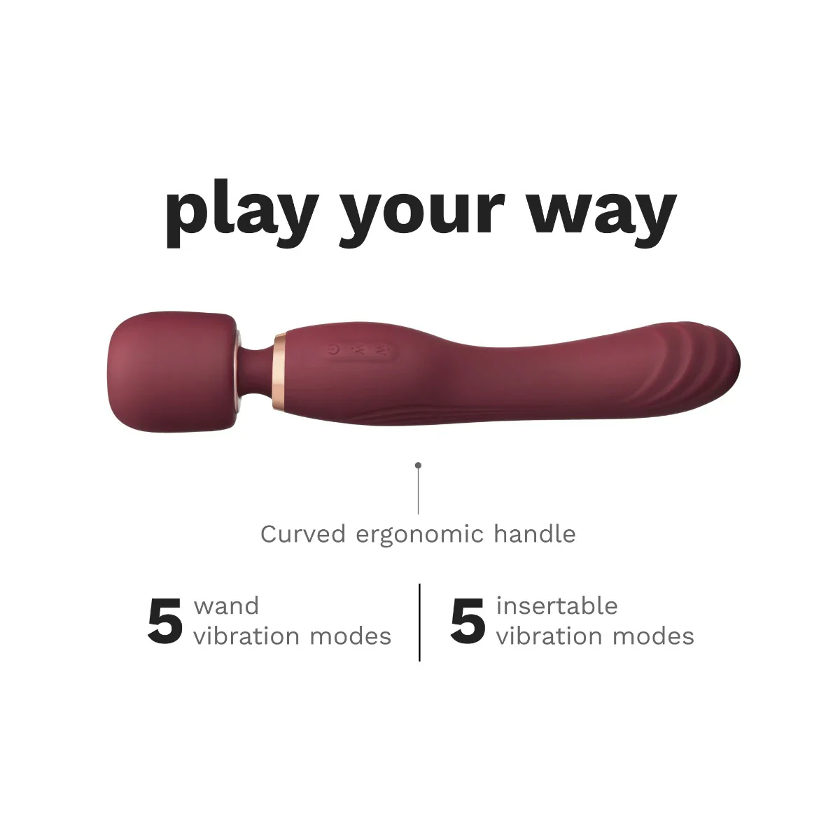 Le Wand Flat Top Fusion G Double-Ended Petite Wand Silicone Vibrator - Image 4