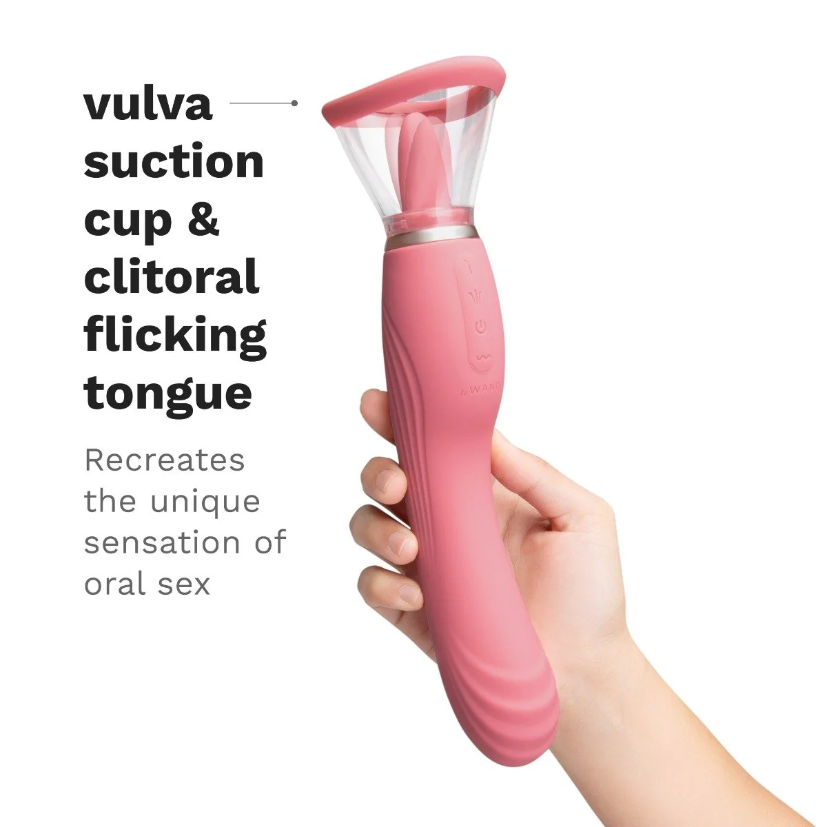 Le Wand Lick 3-in-1 Rechargeable Double-Ended Silicone Vibrator - Image 4