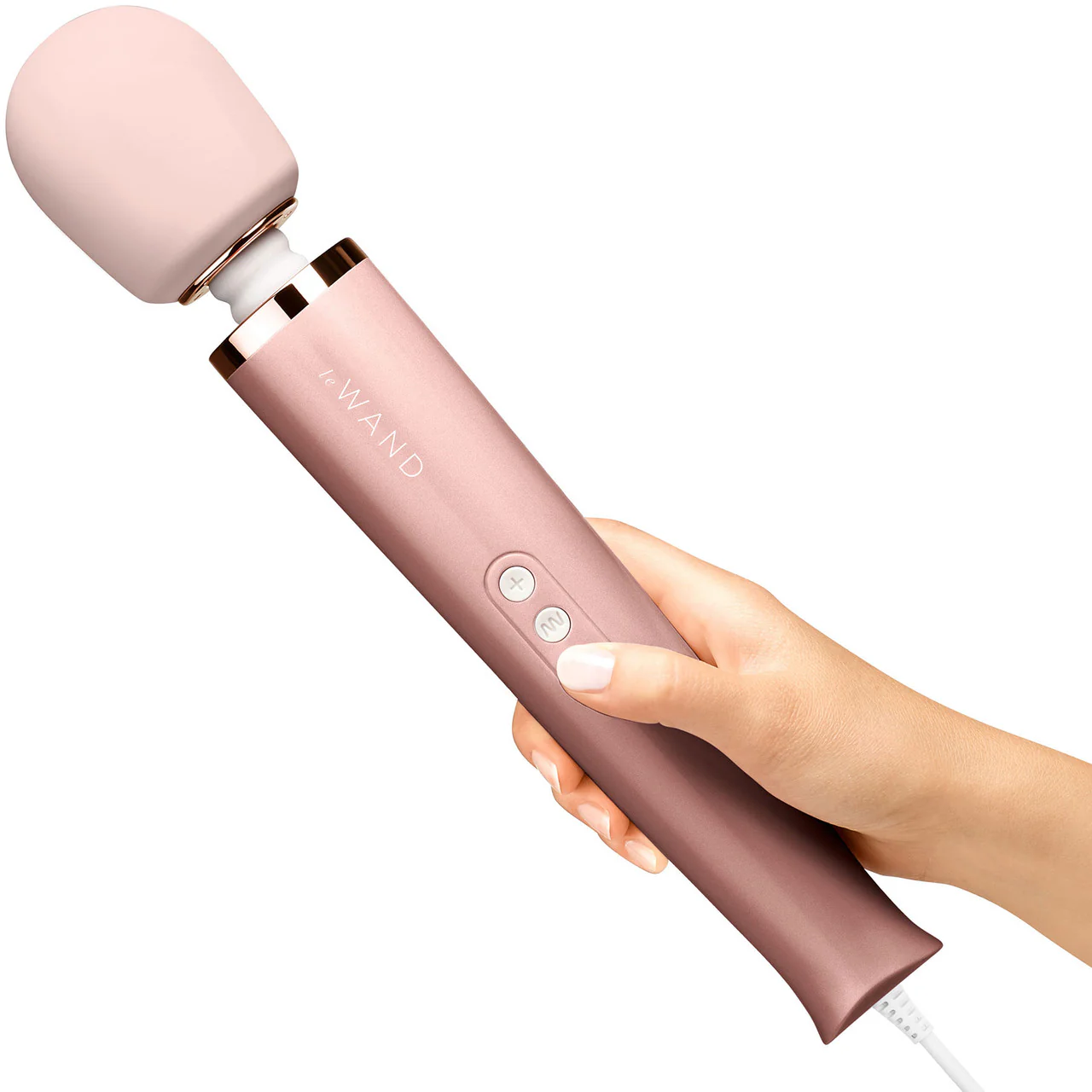 Le Wand Plug-In Vibrating Body Massager - Rose Gold - Image 2