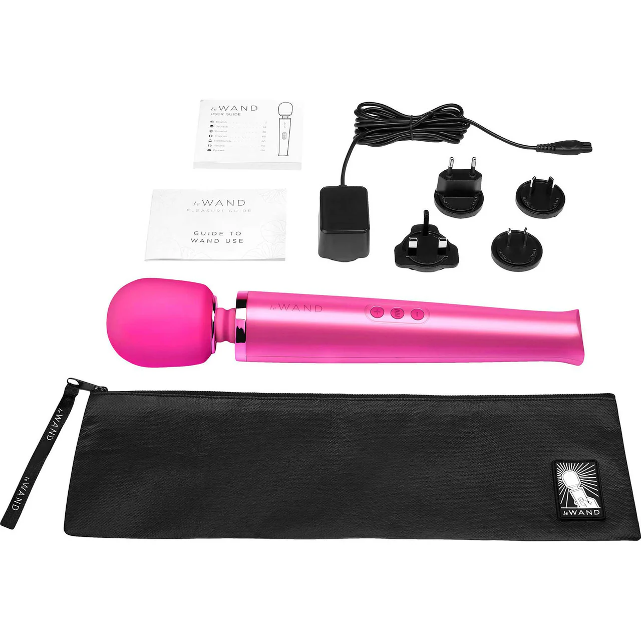 Le Wand Rechargeable Vibrating Body Massager - Magenta - Image 5