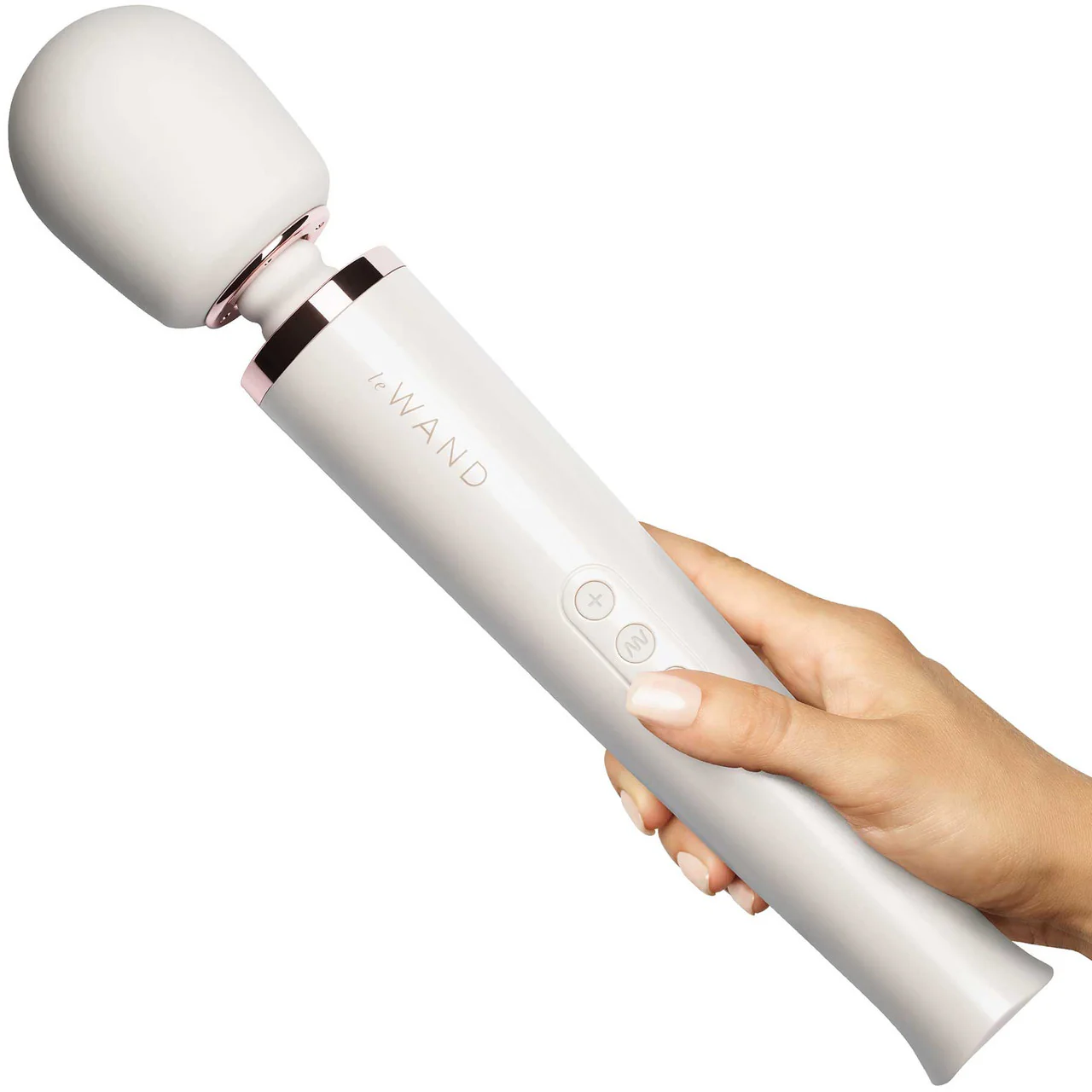 Le Wand Rechargeable Vibrating Body Massager - Pearl White - Image 2