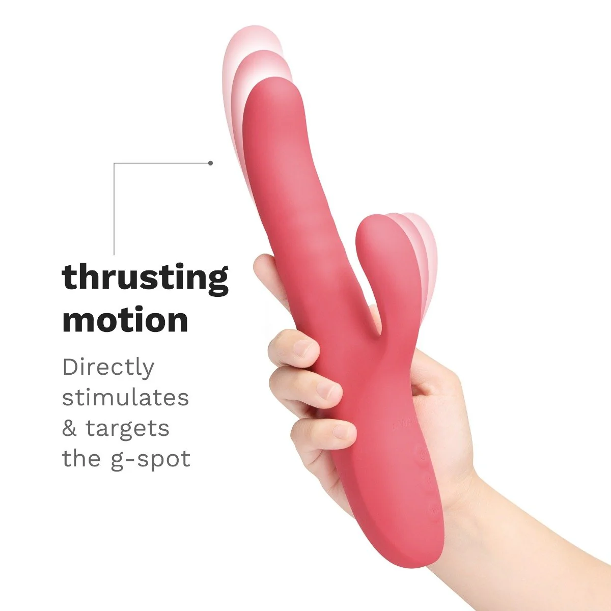Le Wand Thrust Rechargeable Thrusting Silicone Rabbit Vibrator - Image 8
