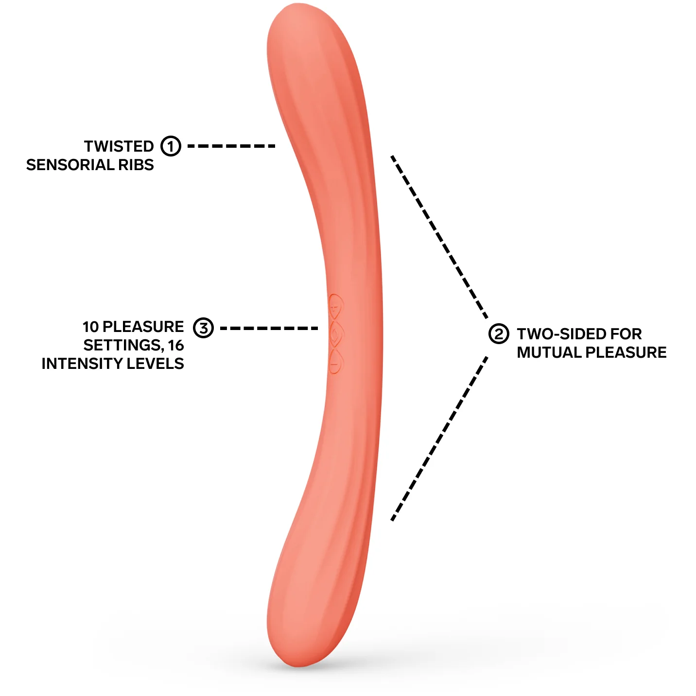 LELO BOOMERANG™ Premium Double Ended Silicone Vibrator For Couples - Image 15