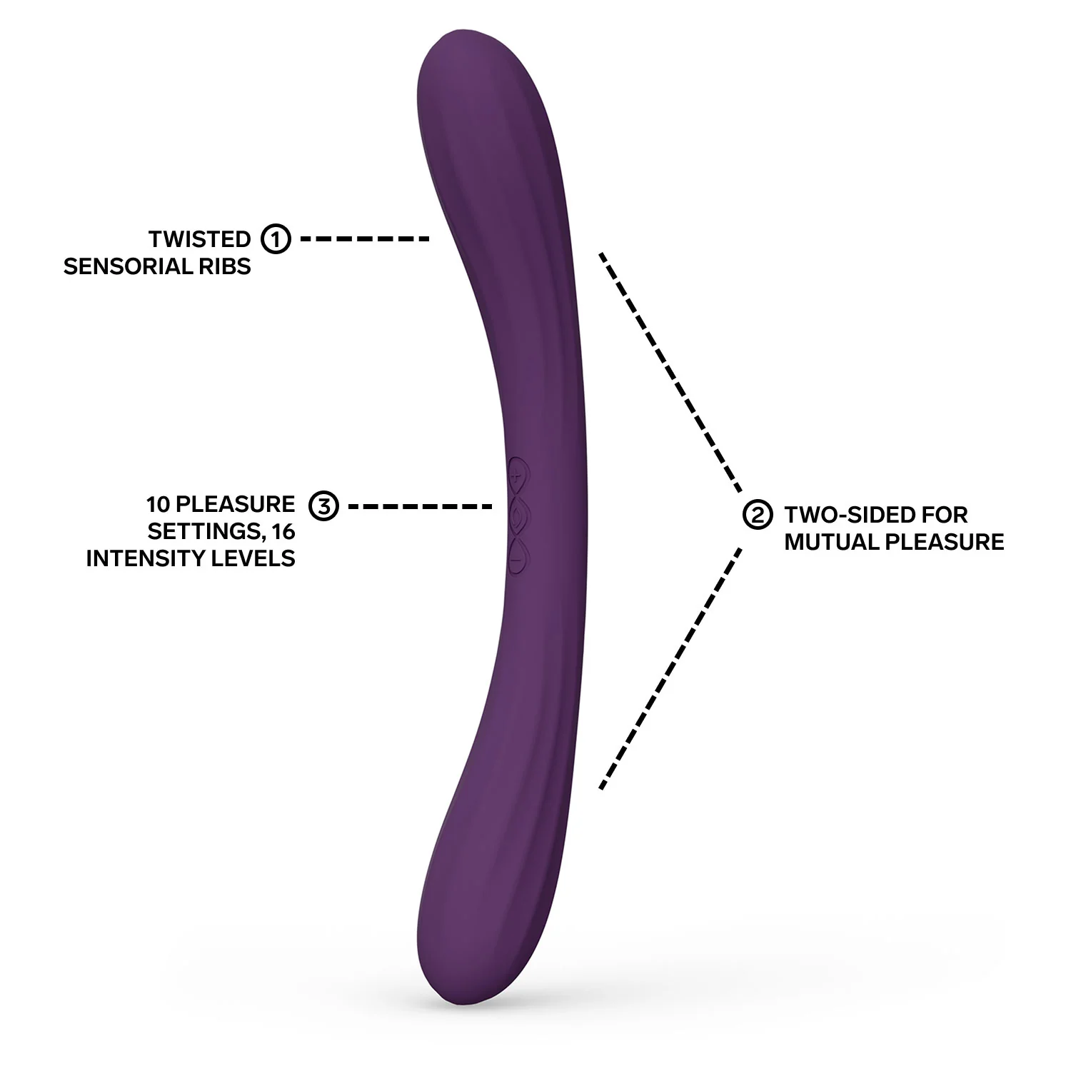 LELO BOOMERANG™ Premium Double Ended Silicone Vibrator For Couples - Image 24
